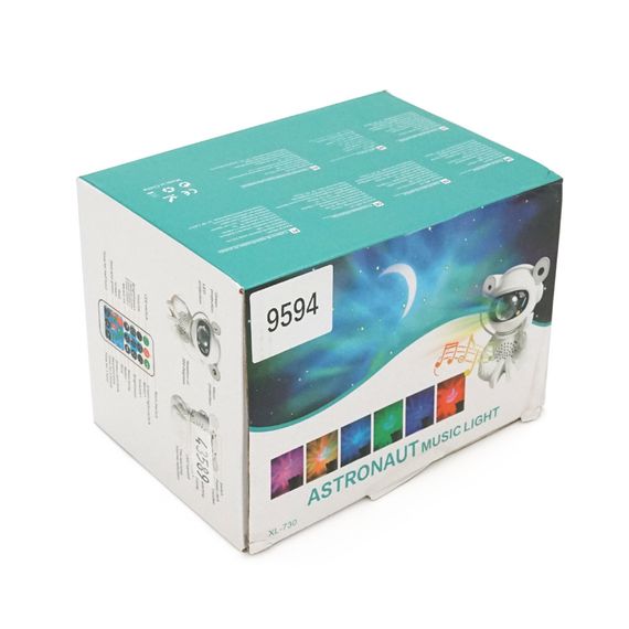 Нічник-проєктор YT730 Астронавт+ Bluetooth колонка, пульт, кабель USB, White, Box | Зображення 1