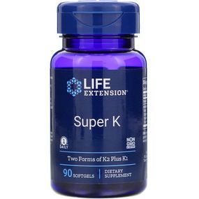 Вітамін K Life Extension Super K 90 Softgels LEX23343