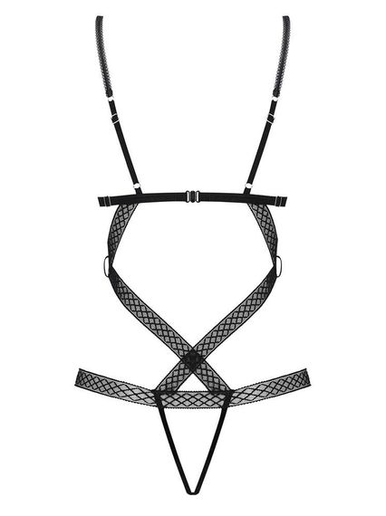 Боді - Obsessive 855-TED-1 Body Black L/XL | Зображення 2