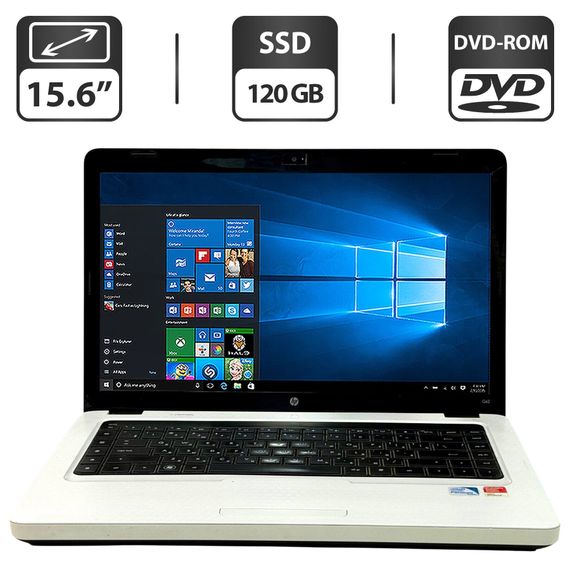 Ноутбук Б-класс HP G62 / 15.6" (1366x768) TN / Intel Core i5-520M (2 (4) ядра по 2.4 - 2.9 GHz) / 6 GB DDR3 / 120 GB SSD / Intel Graphics / WebCam / DVD-ROM / Без АКБ б/у