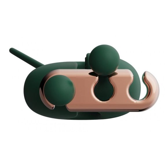 Набір затискачі для сосків з вібрацією та нашийник Qingnan No.2, зелений sexstyle | Зображення 7