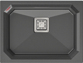 Гранітна мийка Fabiano Crystal 61x46 Titanium 8221.301.1488
