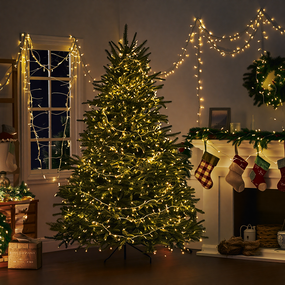 Гірлянда Нитка вулична 30 (м) 300 LED чорний провід Жовтий CF300L30MBY