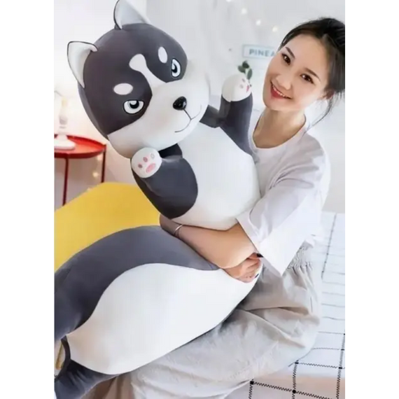 М'яка іграшка Хаскі 110 см, затишна та комфортна іграшка плюшевий хаскі | Зображення 1