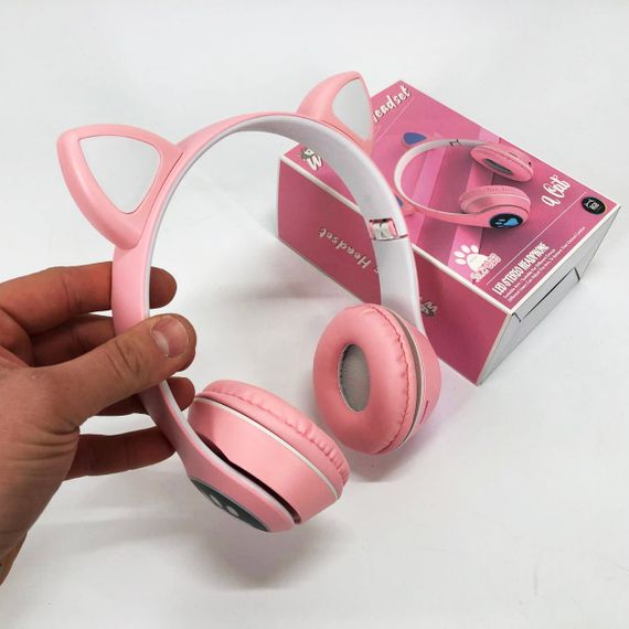 Беспроводные наушники для детей с кошачьими ушками Cat, Детские безпроводние наушники с ушками TK-69 | Зображення 6
