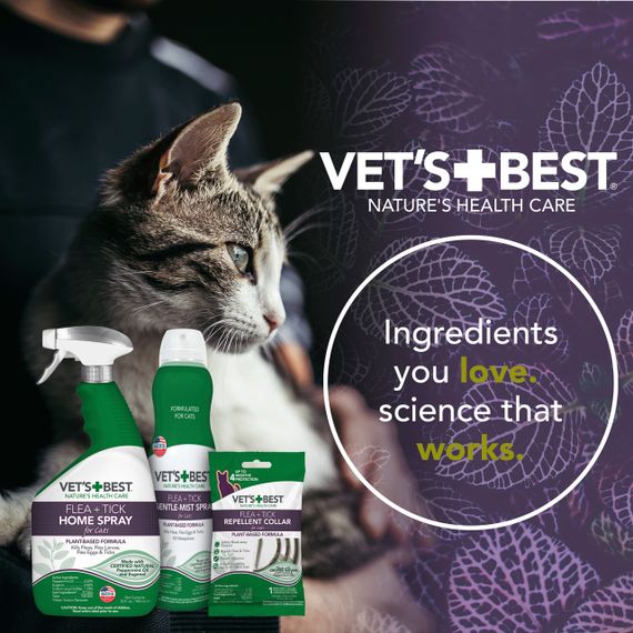 Нашийник від бліх та кліщів для котів Vetʼs Best Flea & Tick Repellent Collar For Cats, 60 см | Зображення 3