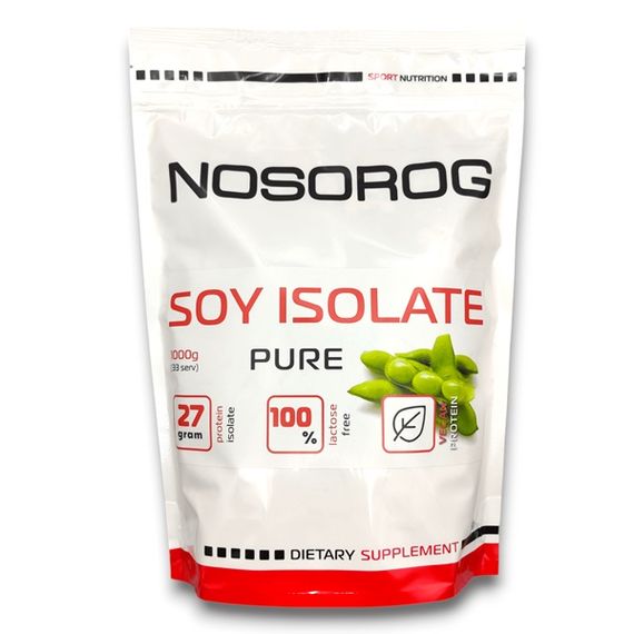 Протеин Nosorog Nutrition Soy isolate 1000 g /28 servings/ Pure