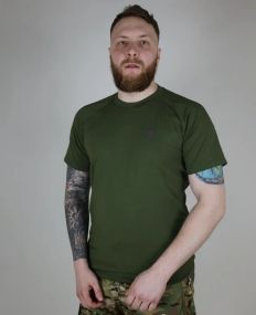 Футболка з принтом ULTIMATUM Vector Олива, Чоловіча літня спортивна футболка з тканини кулір, Тактична оливкова футболка M