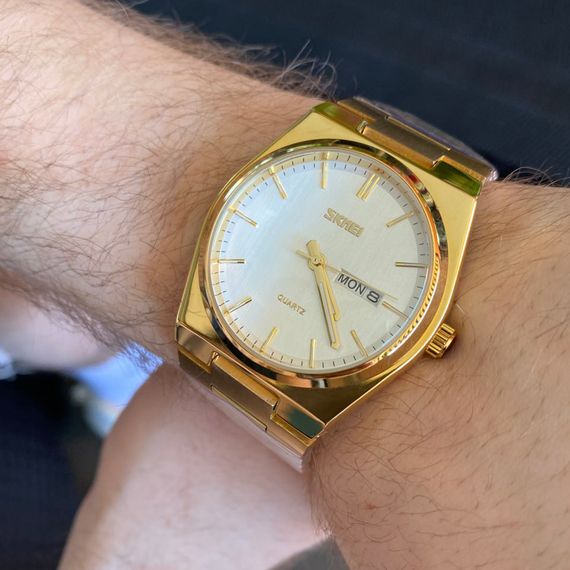 Чоловічий годинник Skmei 9288GDSI Gold-Silver | Зображення 3