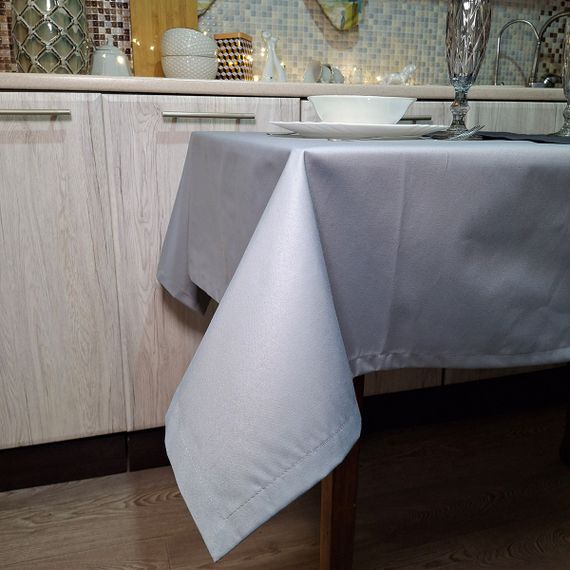 Скатертина SoundSleep Loisa водостійка 130х180 см сіра (2800004658386) | Зображення 6