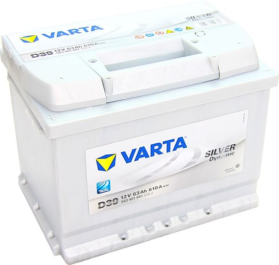 Аккумулятор VARTA 63Ач Silver Dynamic D39 563401061