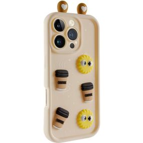 Чехол TPU Toys Case with Ears для Apple iPhone 16 Pro (6.3") Sand