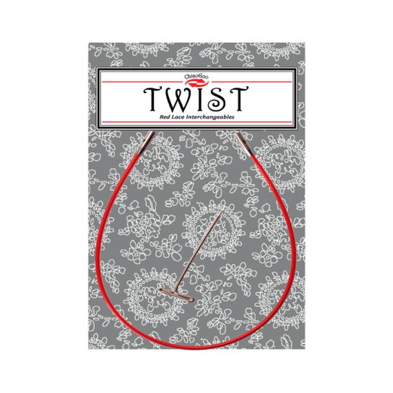 Кабель ChiaoGoo Twist Mini, червоний (55 см)