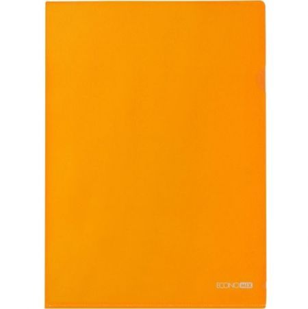 Папка-куток А4 E31153 Economix на прозорий пластик 180мкм (4044572311535) Помаранчевий