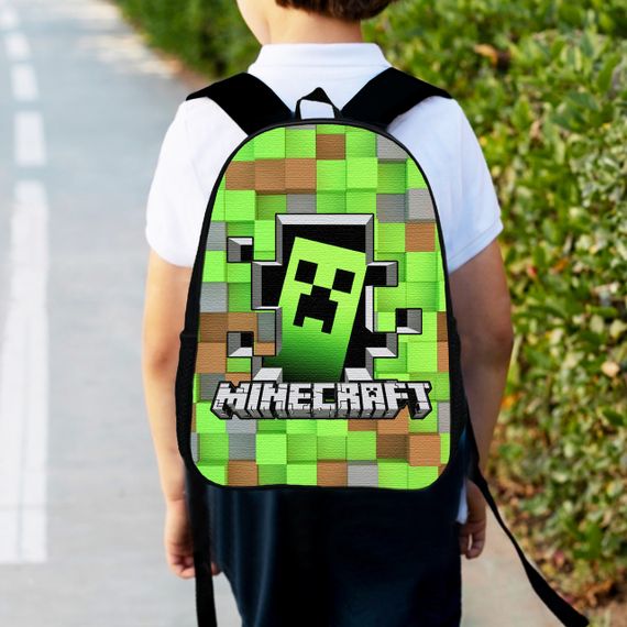 Рюкзак дитячий майнкрафт "Minecraft" 34х27см, міський ранець для хлопчика з принтом (00182)