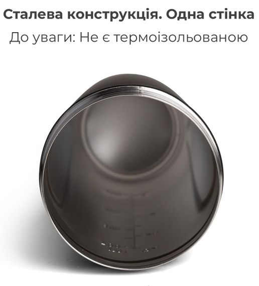Спортивний шейкер SmartShake металевий Reforce Stainless Steel 30oz/900ml Navy Blue | Зображення 6