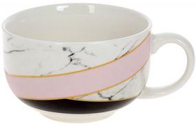 Кружка Marble Pink-Black порцеляна 500мл