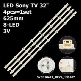 LED підсвітка Sony TV 32" inch 625mm 3V 8-led SVG320AE1_REV4_130107 S320DB3-1 LSY320AN02-001 4шт.