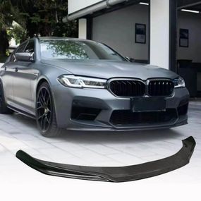 Накладка на передній бампер Lip V5 (для M5 F90 2020-2024, Карбон) для BMW 5 серія G30/31 рр