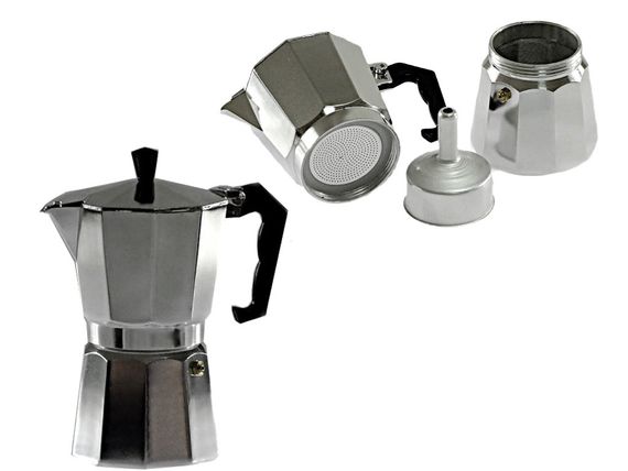 Кофеварка гейзерная алюминиевая Bohmann BH-9409, 450 мл (на 9 чашек), для дома и офиса | Зображення 3