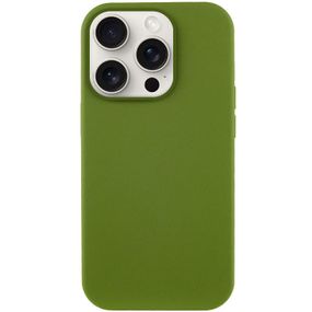 Чехол Silicone Case Full Protective (AA) NO LOGO для Apple iPhone 15 Pro Max (6.7") Зеленый / Dark Olive
