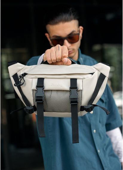 Чоловіча сумка бананка Sambag Dynamicdart сіра 38 × 21 × 7 см (80411030m) | Зображення 4