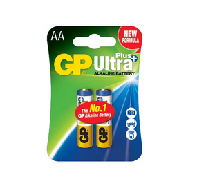 Батарейка лужна AA/LR6 (бл-2шт) GP Ultra Plus