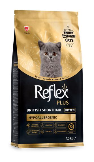 Сухий корм для кошенят породи британська короткошерста Reflex Plus British Shorthair Kitten, 1.5 кг | Зображення 2
