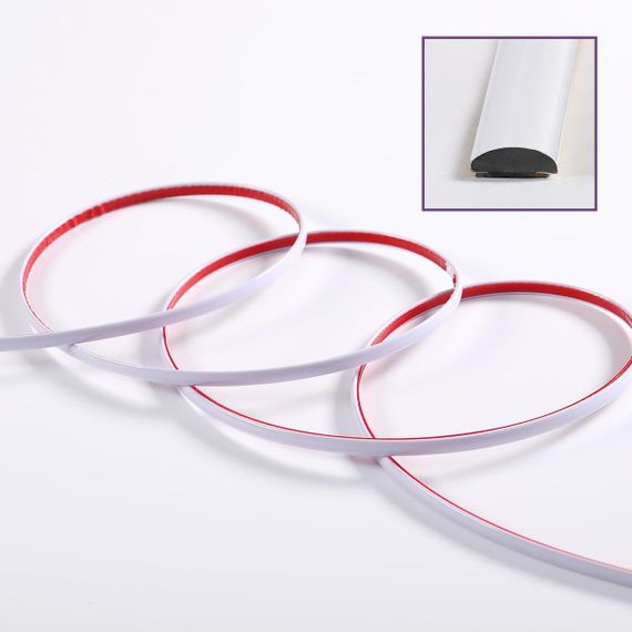 D-подібний молдинг 3m*8mm*4mm БІЛИЙ (D) SW-00001550 | Зображення 1
