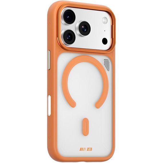 TPU+PC чохол Blueo Frosted Heat Dissipation Stand with MagSafe для Apple iPhone 17 Pro Max (6.9") Помаранчевий