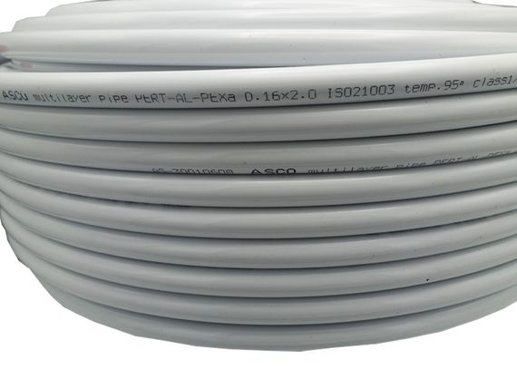 Труба металопластикова Ø16x2.0 PERT-AL-PEX (100m) ASCO® | Зображення 3
