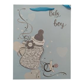 Подарочный пакет 2369L, 40 х 30 х 0,1 Синий