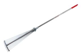 Грабли веерные Intertool - 15 прутьев раздвижные с ручкой (FT-3004)