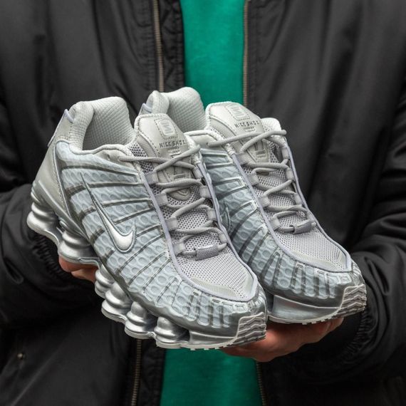 Кросівки весна-літо Nike Shox TL колір біле срібло | Зображення 2