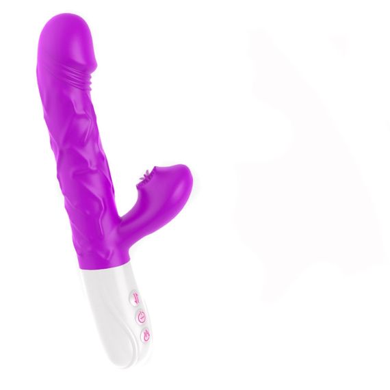 Вибромассажер SiliconeTongue Vibrator, USB 10 Function sexstyle | Зображення 14