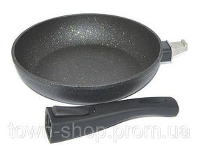 Сковорода Fissman Cosmic Black Ø20см со съемной ручкой FN-AL-4366