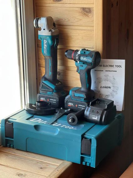 Безщітковий комплект 2 в 1 ударний шуруповерт DTW 488 та болгарка DGA506 PRO | Зображення 4