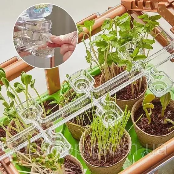 Игровой набор теплица для выращивания растений с семенами и капельным поливом Розовый | Зображення 1