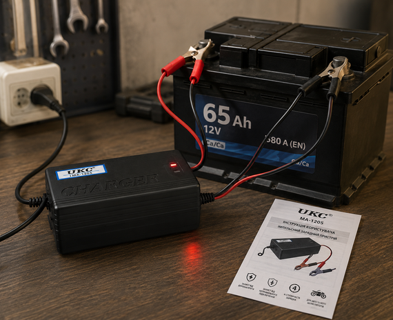 Зарядное устройство BATTERY CHARGER 5A MA-1205 / Зарядное устройство для аккумулятора автомобильного UKC MA-1205 12V 5A | Зображення 2