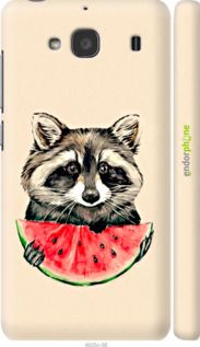 Чохол на Xiaomi Redmi 2 Єнотик з кавуном "4605c-98-2448"