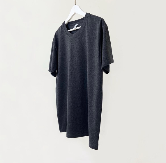 Мужская футболка классическая с коротким рукавом OW0001 цвет темно-серый размер XXL | Зображення 1