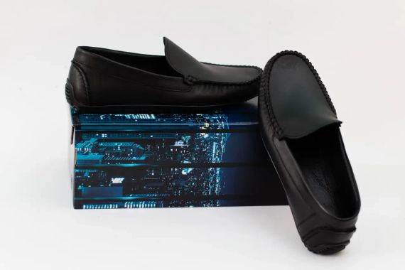 Мужские черные мокасины 45 размер | Зображення 3