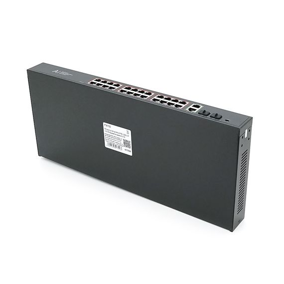POE комутатор гігабітний Merlion 24 POE + 2 RJ45 + 2 SFP 10/100/1000 вбудований блок живлення 52V 6.15A | Зображення 2