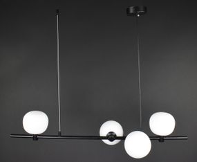 Люстра підвісна на 4 лампочки 27856 Чорний 25-110х24х86 см.