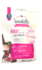Sanabelle Adult with poultry Сухой корм для взрослых кошек с домашней птицей 400 г