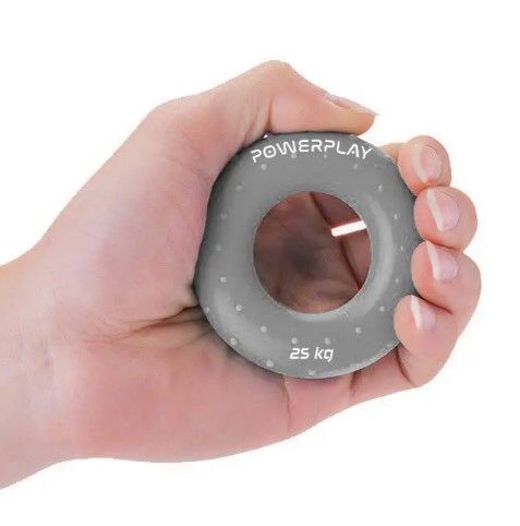 Еспандер кистьовий силіконовий PowerPlay PP-4338 Hand Grip Large 25 кг Сірий (PP_4338_Grey_25kg) | Зображення 2