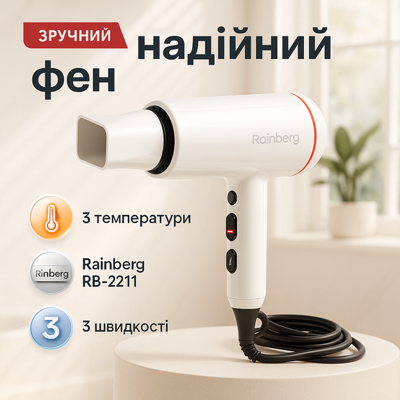 Фен для волос с регулируемой температурой, Фен-стайлер для сушки волос Фен обычный укладки ZA-61