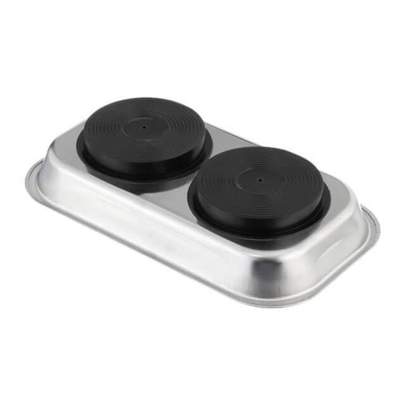 Тарілка магнітна подвійна 136*237*28 мм INTERTOOL ET-1053 | Зображення 1