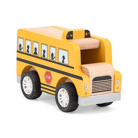 Дерев'яна машинка Viga Toys Шкільний автобус (44514) | Зображення 1