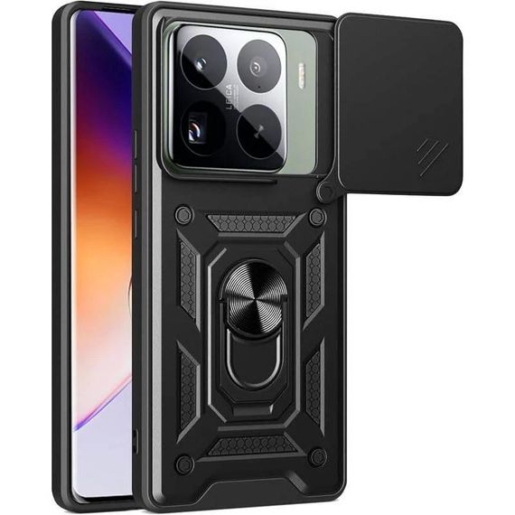 Чохол Ummi Camshield Serge Ring для Xiaomi 15 Pro Чорний